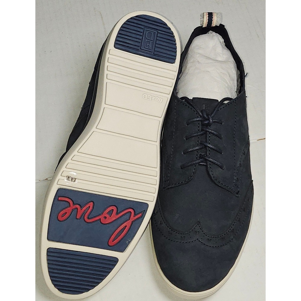 ED Ellen DeGeneres Averie Womens 8.5 Navy Blue Leather Wingtip Oxford Shoes - Picture 8 of 12